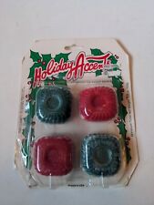 Vintage Holiday Accent Decorative Holiday Christmas Red Green Soaps  picture