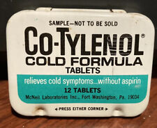 Co-Tylenol Vintage Tin Tablets McNeil Laboratories Medicine With Contents picture