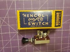 NOS Vintage Hencol 3 Position Push/Pull Switch Dash? Switch Henry Cole-Hersee Co picture