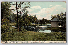 Kidd Springs Park Lake Dallas TX Texas Antique Vtg Postcard c1908-10's picture
