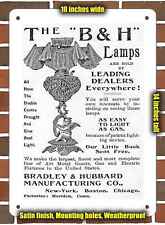 Metal Sign - 1894 Bradley & Hubbard Lamps- 10x14 inches picture