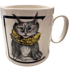 Cat LETTER C Mug Florence Balducci Anthropologie Coffee Tea  16 oz Boho Whimsy picture