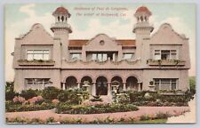 Hollywood California CA, Home of Paul de Longpree The Artist, Antique Postcard picture