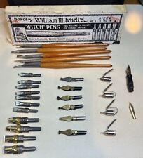Lot of Vintage William Mitchell Witch Pens Nibs Speedball Tips Calligraphy picture