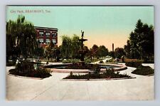 Beaumont TX-Texas, City Park, Antique, Vintage Postcard picture