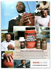 2007 GNC Print Ad, Jerome Bettis Daily Regimen Super Bowl Ring Football Protein picture