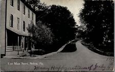 1912 NELSON PENNSYLVANIA EAST MAIN STREET G.V. MILLER & CO POSTCARD 38-83 picture
