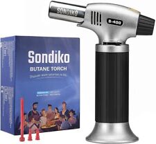 Sondiko Butane Torch S400, Refillable Kitchen Lighter, Fit All Butane Tanks Blow picture