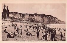 Dieppe France Plage de Puys Cliff Top Beach Early 1900s Scene Vtg Postcard B15 picture