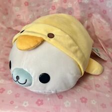 San-X Mamegoma Duck Costume Plush 16” Seal Kawaii Official Licensed NWT picture