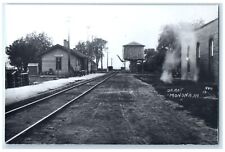 c1960's Monona Iowa IA Railroad Vintage Train Depot Station RPPC Photo Postcard picture
