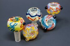 14MM Fumed Swirl Thick Glass Tobacco Hookah Water Pipe Bong Bowl - 3 Pc Set picture