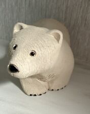 VTG Artesania Rinconada Standing Polar Bear Figurine Uruguay Signed 5” picture