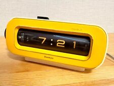 VINTAGE SANKYO Flip Alarm Clock 208z 50Hz 60Hz Japan Space Age Mid-century Japan picture