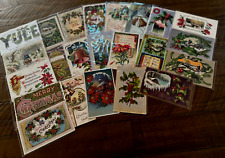Lot of 22 ~Vintage Antique ~Christmas Postcards~Early 1900's~ in Sleeves~k508 picture