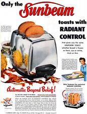 Vintage, 80 Years Old, Sunbeam Radian Control Toaster, Chrome, Fully Automated  picture