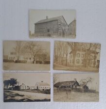 Lot of 5 RPPC Real Photo Postcards Homes Early 1900s ? picture