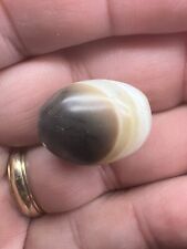 Ancient stunning 2000 YO Chinese fat barrel EYE bead 21.2 x 16.5 mm collectible picture