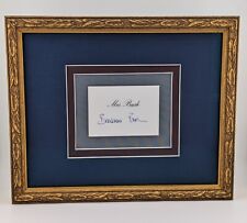 Barbara Bush Signed Card Professionally Framed Former First Lady picture