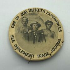 Vtg Implement Trade Journal Job Ricket Advertising Badge Button Pinback BAD H2 picture