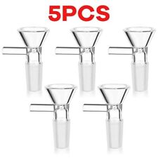 5pcs/set 14MM Male Glass Bowl For Water Pipe Hookah Bong Replacement Head - USA picture