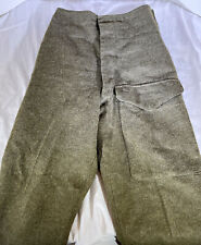 Vintage 1952 “Pattern 37” Battle Dress Trousers Serge Size 3 Bond Clothes Green picture