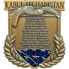 BL17-012 Kabul Afghanistan Final Inspection Memorial Challenge Coin Marines Navy picture
