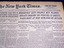 1939 JAN 28 NEW YORK TIMES - REBELS SEIZE BADALONA NAZIS HINT AT DEMANDS- NT 598 picture