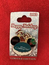 DISNEY HINGED PIN WDW HAPPY HOLIDAYS 2013 THE CONTEMPORARY CHIP & DALE LE 1000 picture
