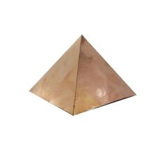 Copper Plain Meditation Pyramid size tall  3X3 inch good wealth picture