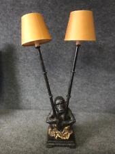 Very Cool Gorilla Chimp Monkey Two Shade Table Nightstand Reading Lamp Light picture