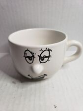 3D Nose Face Cross Eyed Dizzy Mug 16 oz White Black Coffee Tea Mug picture