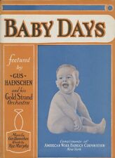Baby Days 1928 Antique Sheet Music Gus Haenschen Rea Murphy Beautiful HTF picture