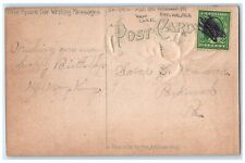 Greeting From Parkwood Philadelphia PA Hand Cancel DPO 1870-1930 Flower Postcard picture