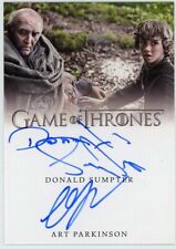 2020 Game of Thrones Complete D. Sumpter & Art Parkinson Dual Autograph 300 picture