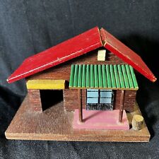 Vintage Handcrafted Wood Veneered Art Deco Style House Unmarked picture