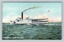 Burlington VT-Vermont, Steamer Ticonderoga Vintage Souvenir Postcard picture