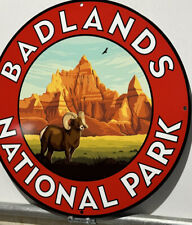 Vintage Style Badlands National Park US Forest Heavy Steel Metal Quality Sign picture