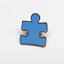 Blue Puzzle Piece Autism Awareness Pin Lapel Enamel Collectible picture