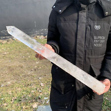 2.64kg Natural Clear quartz Obelisk Quartz Crystal Wand Point Reiki Heal WA562 picture
