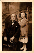 VINTAGE POSTCARD REAL PHOTO (RPPC) IRVING BOONE AND DAUGHTER MARGARETT 1904-18 picture