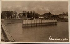 Kamouraska Pier Quebec Canada St Lawrence River RPPC Postcard D84 picture
