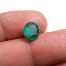 Gorgeous Zambian Emerald Oval Shape 2.50 Crt Rare Green Faceted Loose Gemstone picture