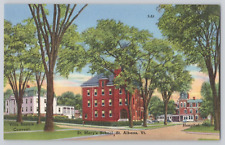 Postcard Villa Barlow Convent, St. Mary's School, Hospital, St Albans Vermont picture