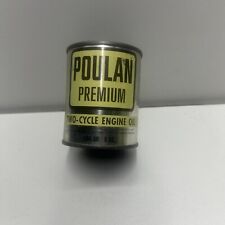 Vintage Small Poulan Oil Metal Tin Can 2 Cycle Engine Shreveport Louisiana picture