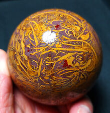 TOP 430G Natural Colorful Polished Lighter imperical Jade/gold Jade Ball YWD296 picture