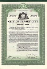 City of Jersey City - Bond - Autographed Stocks & Bonds picture
