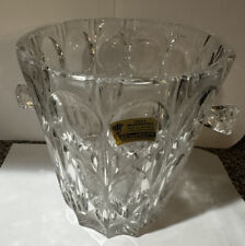 vtg Bleikristall German Beyer 24% Lead Crystal Echt Cut Ice Bucket approx 9”H picture