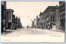 Boone Iowa IA Postcard Story Street Business Section Scenic View c1905s Antique picture