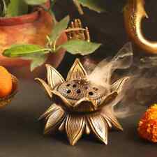 Brass Handmade Lotus Design Lobaandaani | Dhoop Burner 4